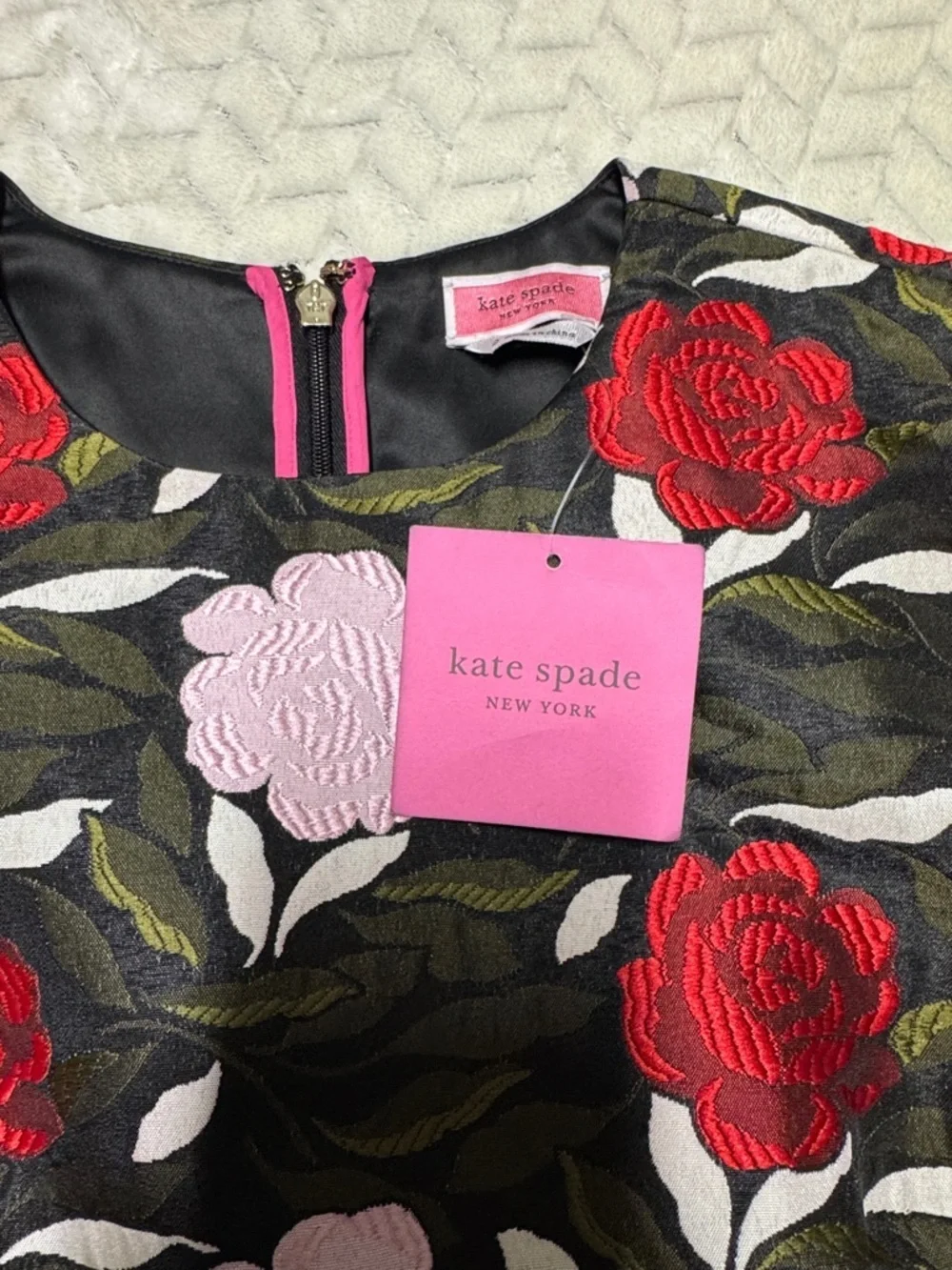 KATE SPADE Rose Garden Brocade Top WOMENS SIZE 2